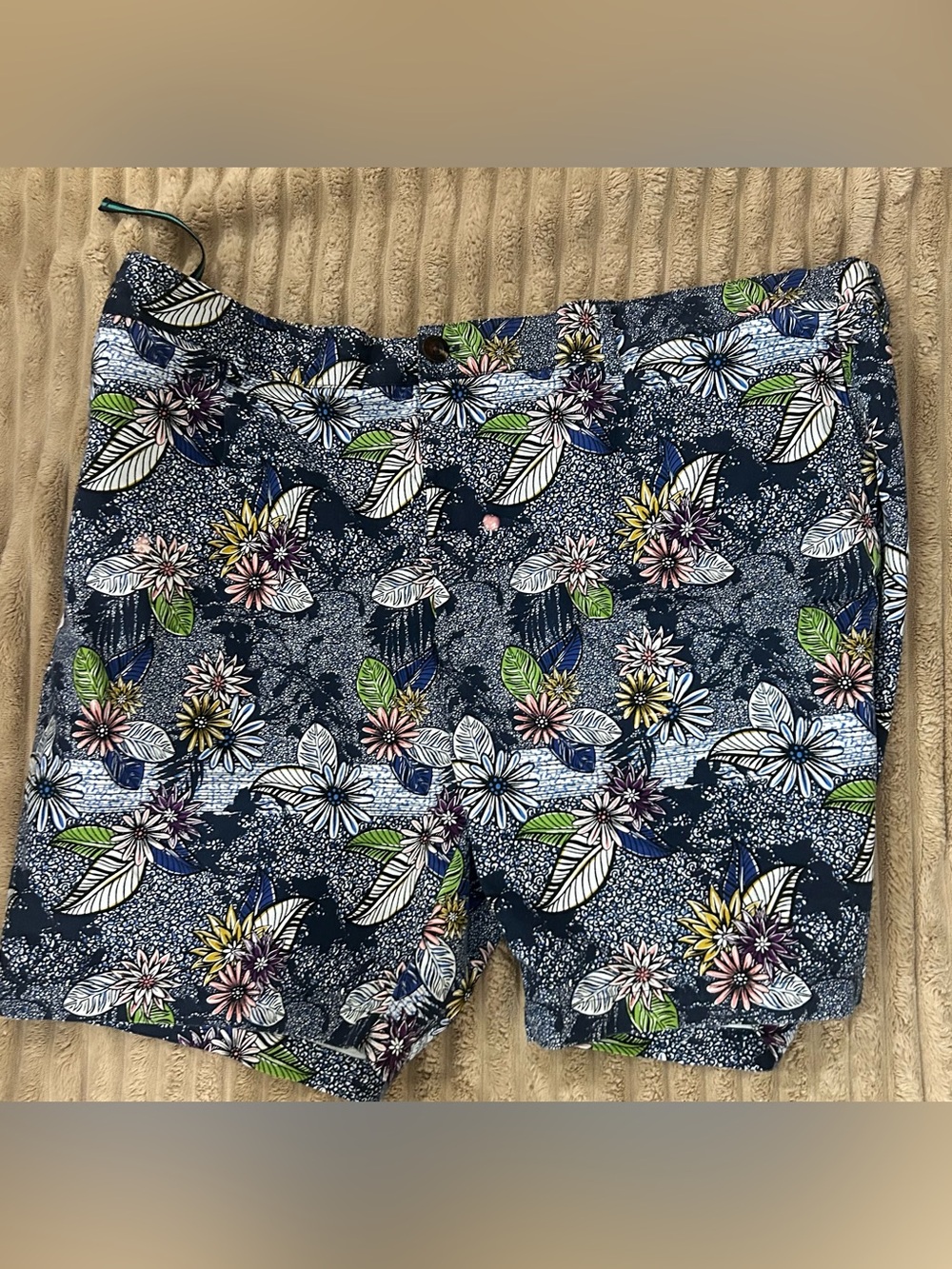 Target/Houston White Floral Print Navy Women’s Shorts MENS Size XXL